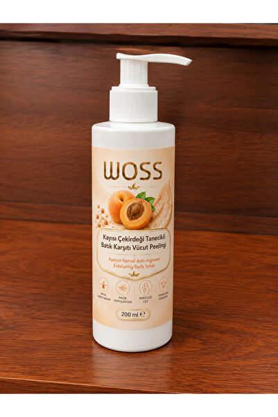 Woss KAYISI ÇEKİRDEĞİ TANECİKLİ VÜCUT PEELİNG 200 ML