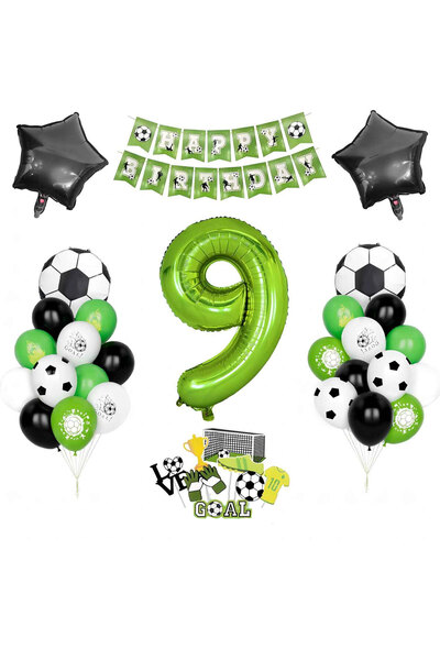 Generic Brand Football-themed birthday party set.