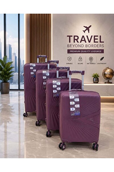 Generic Luggage Sets of 4 Pieces, Carry On Cute Suitcase with Rolling Spinner...