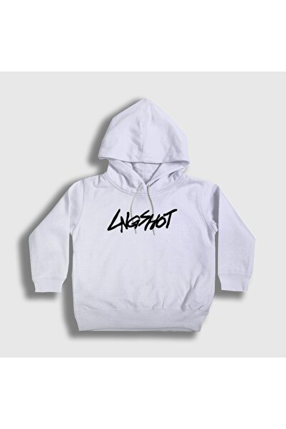 Presmono Unisex Kids White Logo K-Pop Lngshot Hooded Sweatshirt 617860Tt