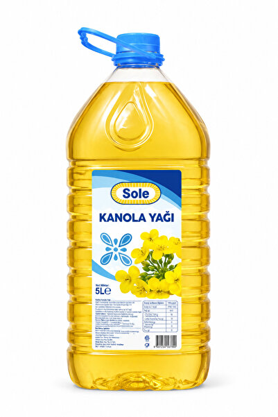 Sole 5 L Kanola Yağı Pet Bidon ile Mutfaklarda Harikalar Yaratın!