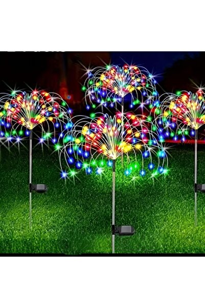 Yenigeldi 1 Adet 240 LED Güneş Enerjili Kozmik Yıldız Yağmuru Bahçe ve Çim Ay...