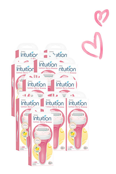 Schick Intuition 11 Pieces Intuition Razor Lemon Berry Breeze 2 Pcs