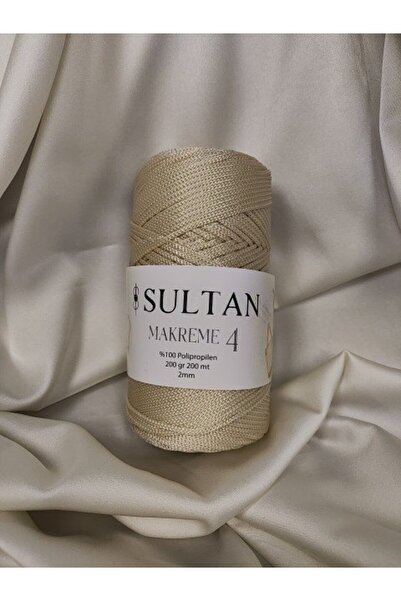Sultan Ecru Macrame 4 Hand Knitting Yarn (1 Piece) - Color: 016