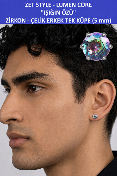 ZETCONCEPT Zet Style LUMEN CORE - جوهر الضوء - حجر الزركون اللامع من الفولاذ ...