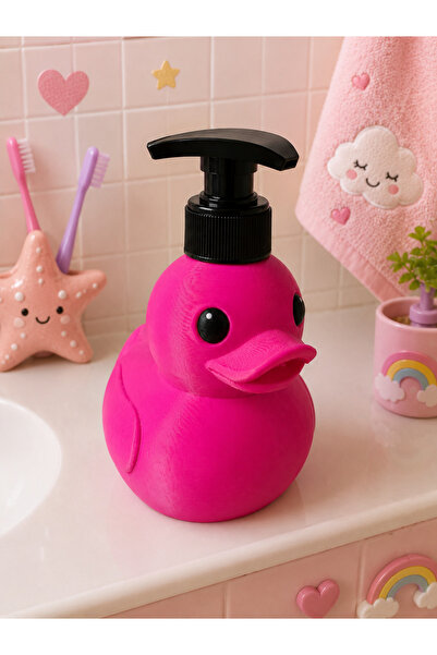 Genel Markalar Ördek Tasarımlı Sıvı Sabunluk (Pembe)