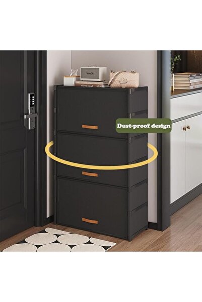 GENERAL 7-Layer freestanding shoe rack with removable shelves, dust-proof des...