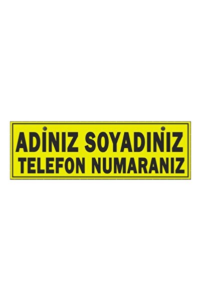 RELATOS AD SOYAD TEL NO YAZILI PLASTİK Tır Kamyon Araba Ev Duvar Süsü Vantuzl...