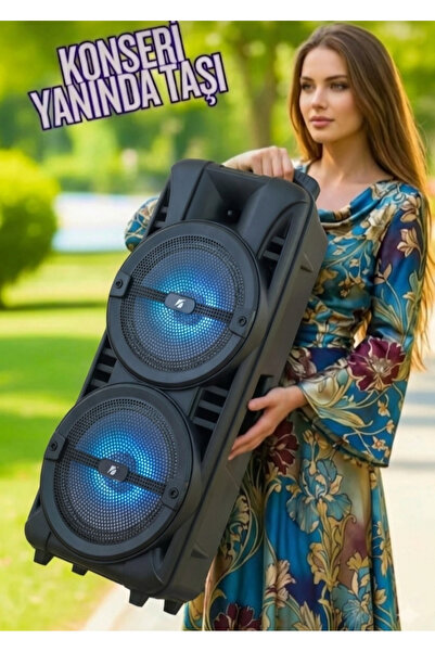 TUX Büyük Boy Ultra Hoparlör Yüksek Bass Ses Sistemiyle Ses Bombası Kolon Spe...