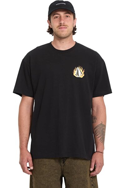 Volcom تي شيرت دبل فانتازي بلاك