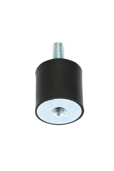 Kauçuk Titreşim Sönümleyici Takoz 15x15mm M4 Civatalı Hassas Cihaz Ayağı TİP B - 4'lü Set