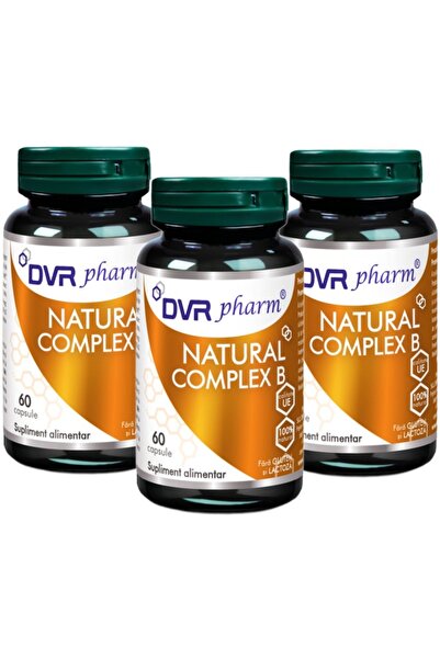 DVR Pharm Set 3x Complex B (extract Drojdie), absorbție ridicată, fără gluten...