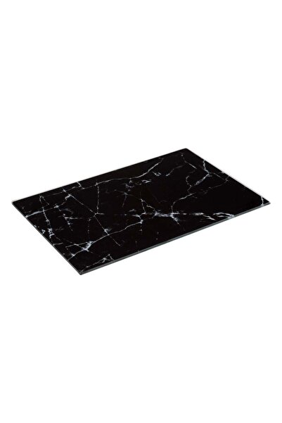 FİVE Tocător din sticlă 30x20 cm, finisaj marmură neagră