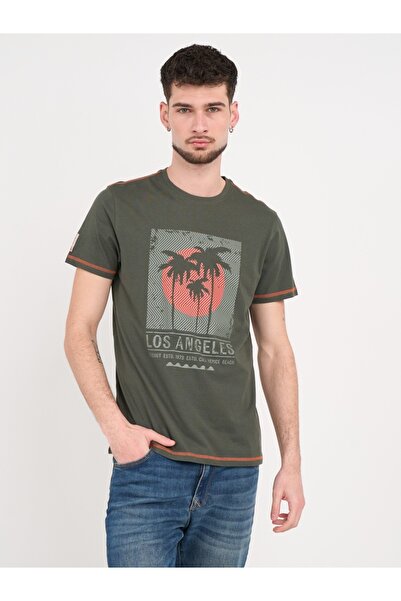 Timeout - Tricou barbat cu maneca scurta si imprimeu grafic