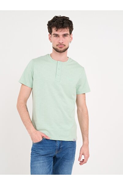 Lee Cooper - Tricou barbat cu detalii si nasturi