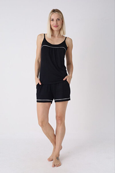 Olivera Thin Strap Basic Women's Shorts Pajama Set