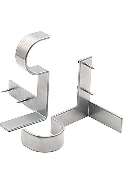 STARSTAR Two pairs of curtain rod brackets, rust-proof, high load-bearing cap...