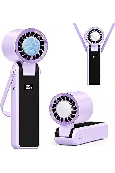 STARSTAR Portable handheld fan with cooling function and LED display, 5 wind ...