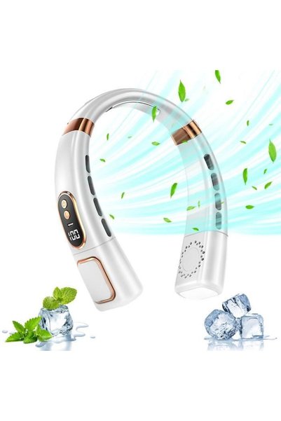 Morvena Picks Ventilator pentru gât - Reîncărcabil prin USB - Funcționare sil...