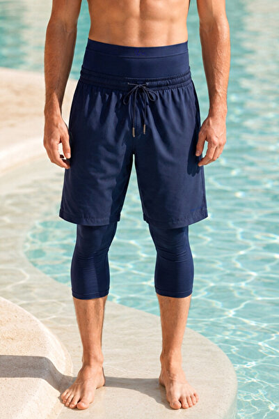 REMSA Men's Tesettür Havuz Deniz Sporcu Shorts Water Repellent Quick Dry Unde...