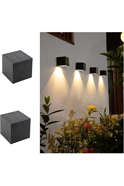 STARSTAR 2-Pack Solar Fence Lights, 2 Modes: Warm White/Cool White. Outdoor W...