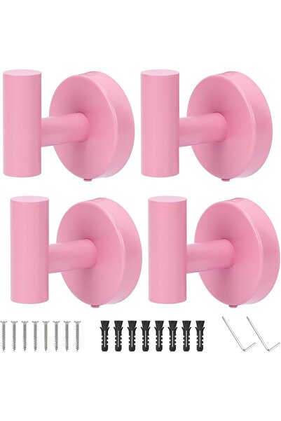 STARSTAR Wall-Mount coat rack - 4-Piece Set - Bathroom hooks w/screws - SS to...