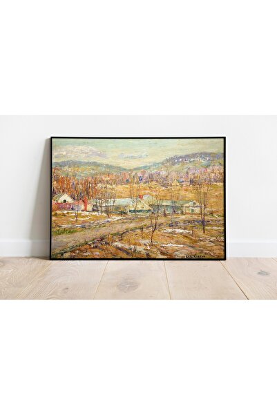 Pegziz Pictură Ernest Lawson: Sfârșit de iarnă |   Poster artistic înrămat cu...