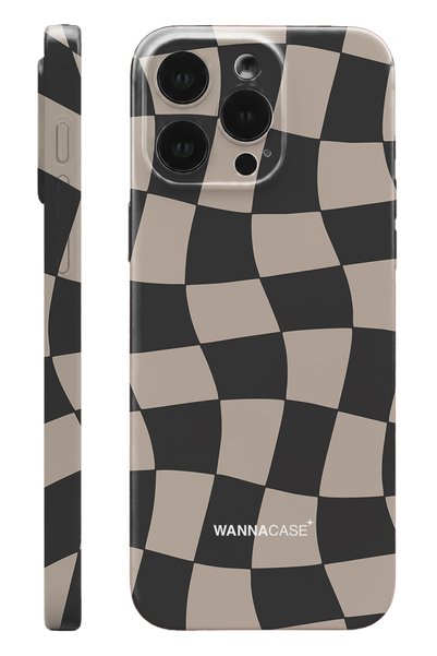 WANNACASE iPhone 14 Pro Max Checkmate Classic Essential Slim Full Coverage Glossy Print Hard Phone Case with Camera Protection