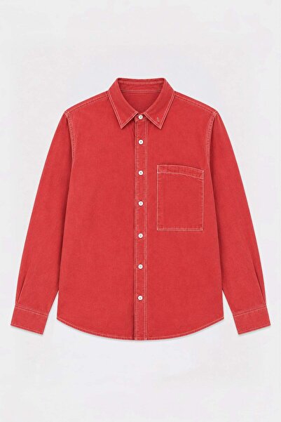 Antioch Pomegranate Flower Boxy Fit Men's Shirt