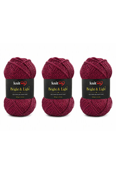 knitme برايت آند لايت 100 جرام 285 متر 3 خيوط