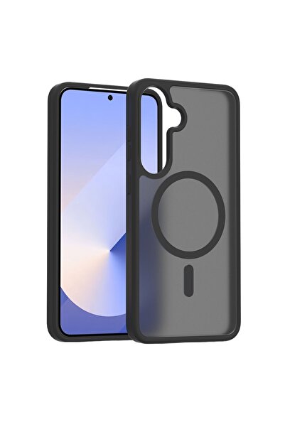 OEM Θήκη Τηλεφώνου για Samsung Galaxy A35 5G 6.6 " Ημιδιαφανής Μαύρη Ματ Παγω...
