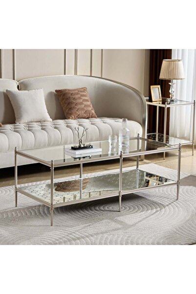 Roots Furniture The Silver Vista Retanglar Cocktail Table