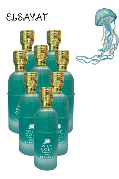 ELSAYAF 8 قطع من عطر وايلد كولت توباكو 200 مل