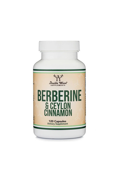 Double Wood Supplements Berberină 250 mg + Scorțișoară Ceylon 100 mg Double Wood