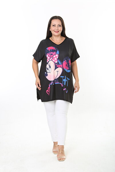 XL Modam Women's Lycra Viscose Printed Plus Size Tunic