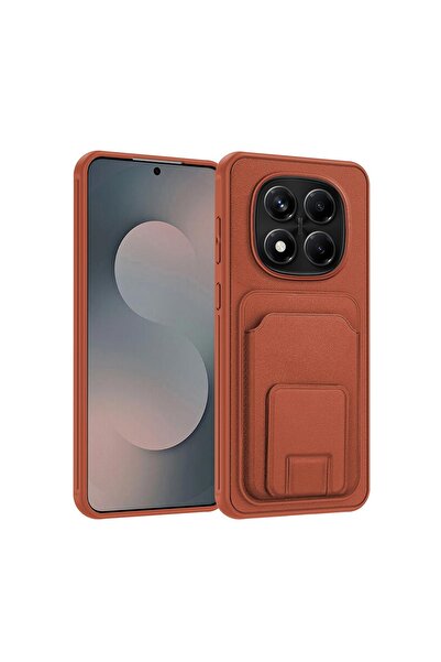Zebana Xiaomi Redmi Note 15 Pro 5G Uyumlu Kılıf FlexStand Kartlıklı Silikon K...
