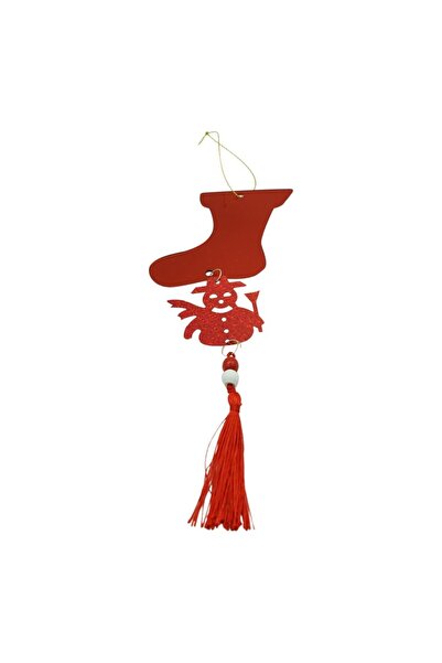 Rao Christmas Ornament, Ice, Snowman, Red, Glossy, 10*28cm, Acrylic, Indoor/O...