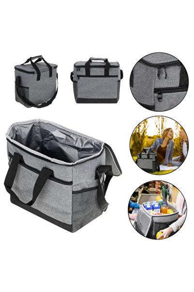 varioshop ®   Geantă termoizolantă, pentru plajă, camping și picnic, cu fermo...