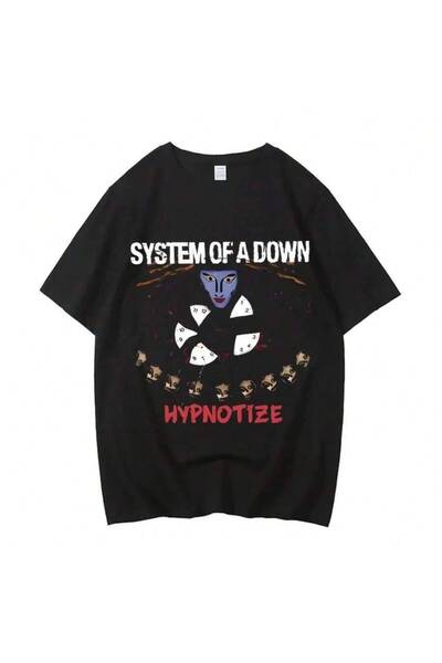 k222 تي شيرت رجالي بتصميم غلاف ألبوم موسيقى System Of A Down Toxicity، تي شيرت روك عالي الجودة من التسعينات، تي شيرت بديل عالي الجودة