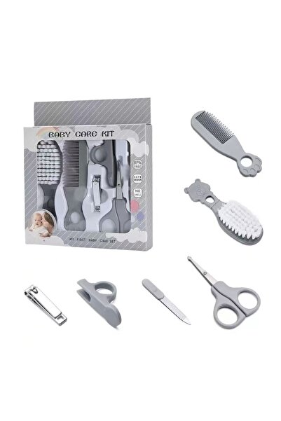 Choice3 GREY Baby Grooming Kit Baby Care Set BPA Free Cute Design Comb Brush ...