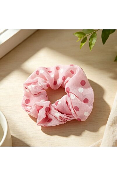 idei Μαλακό υφασμάτινο scrunchie μαλλιών, διάμετρος 10 εκ., τυχαία επιλογή χρ...
