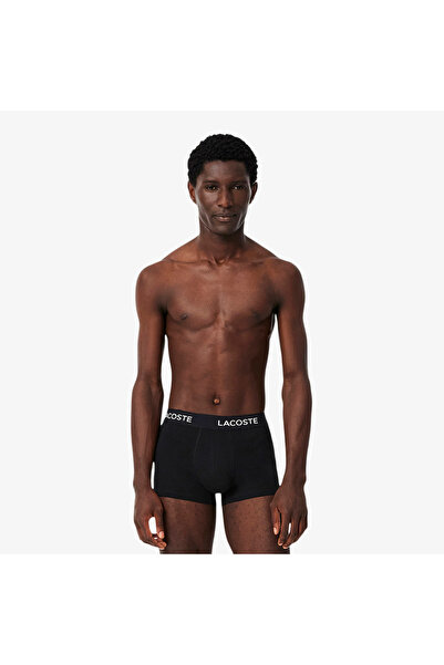 Lacoste Erkek Regular Fit 3'lü Siyah Boxer