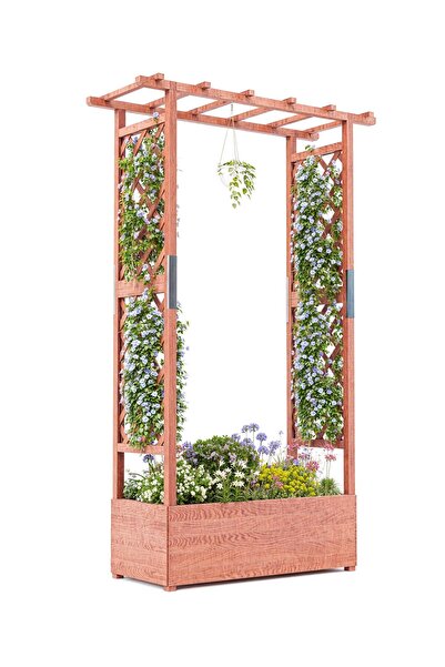 Garvee 1PCS Wooden Climbing Planter Bed Orange - Fashionable, Simple, Comfort...