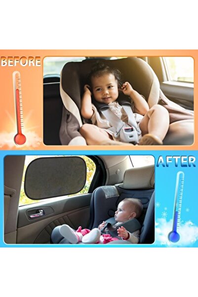 STARSTAR Car Sunshade Baby, 2 Pieces, UV Protection, Extra Dark, with UV Prot...