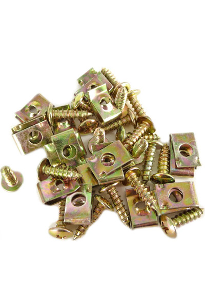 STARSTAR Screw set, with retaining clips, 20 pieces
