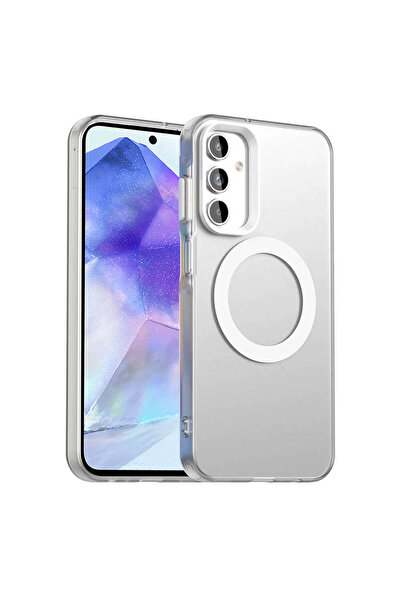Techsuit Husă pentru Samsung Galaxy A55 5G, CandyCase MagSafe, albă - albă