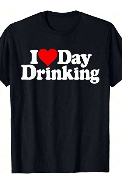 LİNA06 I LOVE HEART DAY DRINKING T-Shirt