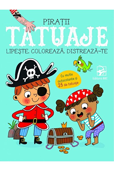 Arc Tatuaje pirati. Lipeste, coloreaza, distreaza-te