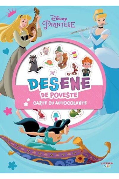 Litera Disney Printese: Desene de poveste. Carte cu autocolante