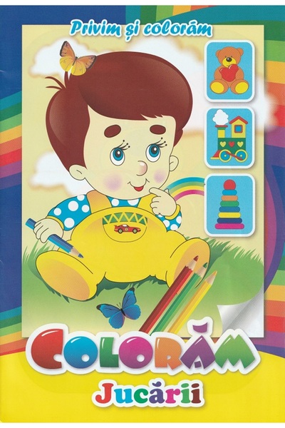 Pegas Coloram jucarii. Privim si coloram